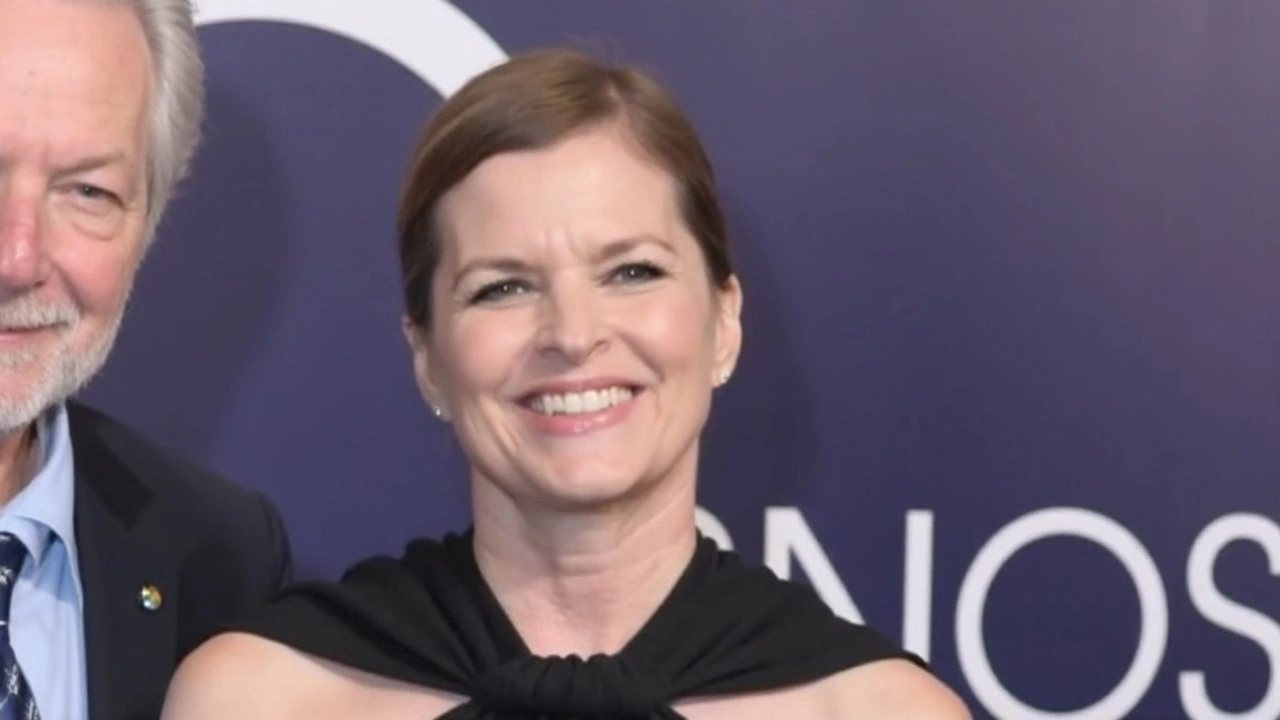 Debora Bloch rouba a cena ao lado do pai Jonas Bloch no evento de 60 anos da Globo